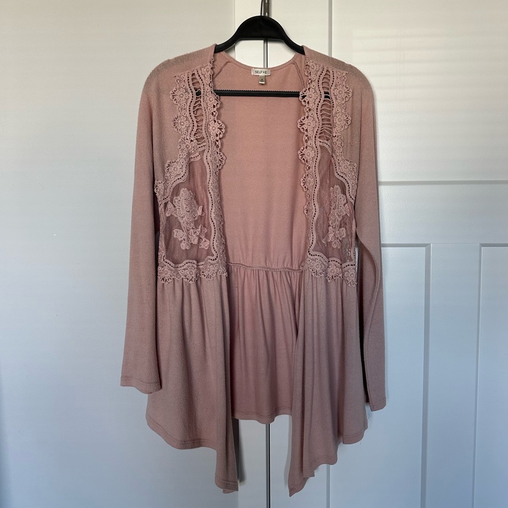 Medium, dusty pink, Self Esteem cardigan